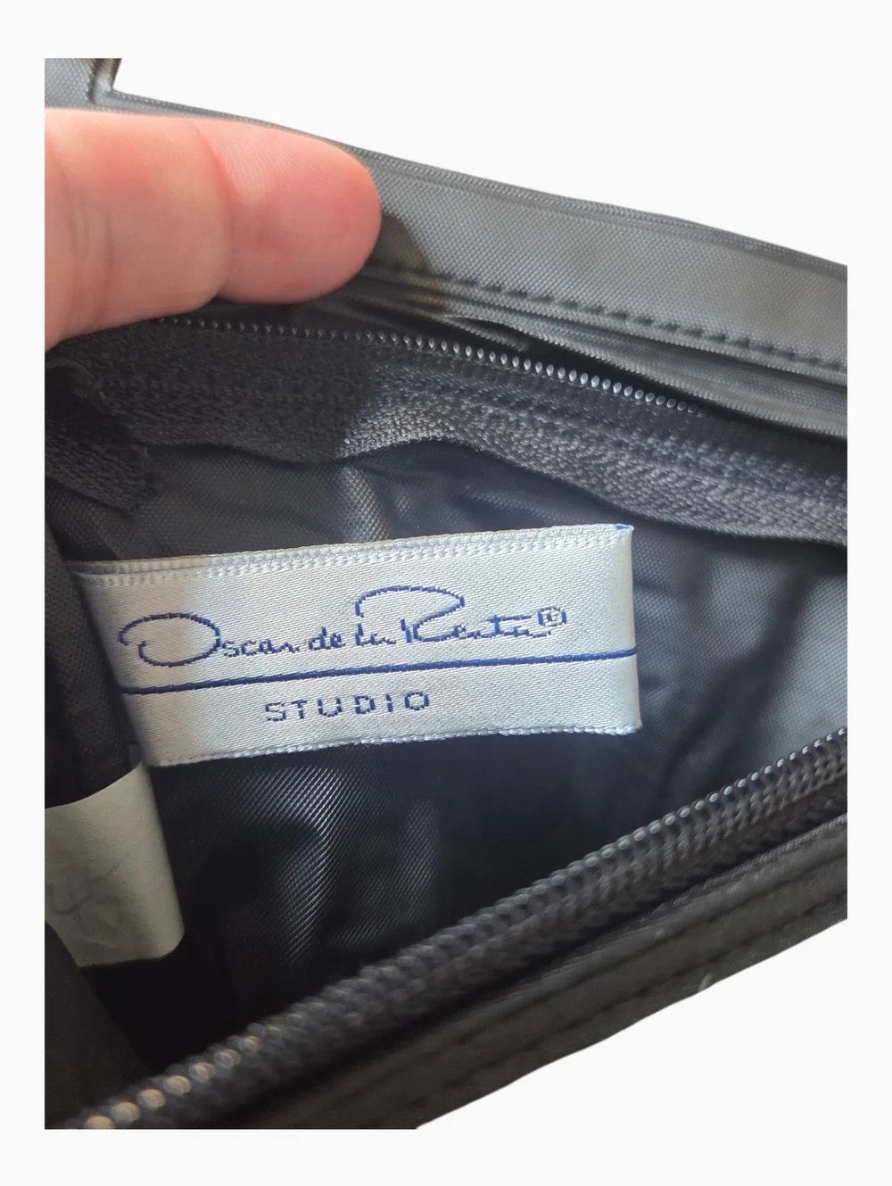 Oscar de la Renta Studio Leopard Print Cosmetic Bag with Mirror